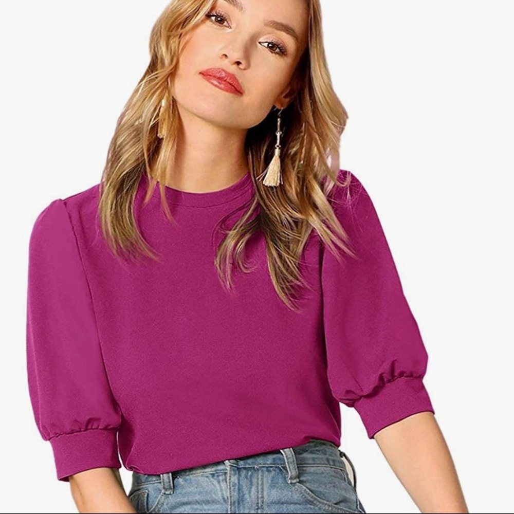 Raspberry blouse